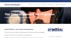 Desktop Screenshot of demerit-points.com